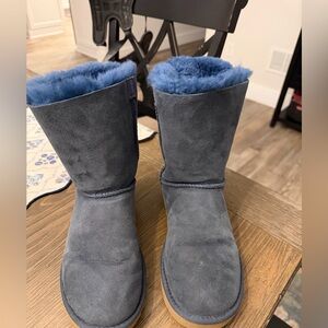 UGG Blue Fur-Lined Boots